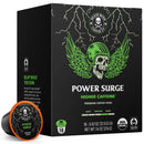 Death Wish Coffee Co., Power Surge, Higher Caffeine, Organic and Fair Trade™, Single Serve Coffee Pods, Medium Dark Roast, 18 Count