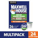 Maxwell House House Blend Decaf Coffee K-Cup Pods, Decaffeinated, 24 ct Box
