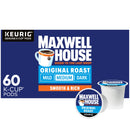 (4 pack) Maxwell House 100% Colombian Medium Roast K-Cup® Coffee Pods, 24 Count Box