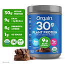 Orgain Organic Vegan 30g High Protein Powder, Plant Based Shake Drink, Prebiotic Fiber, Vanilla, 1.26lb
