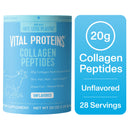 Vital Proteins Collagen Peptides Powder Supplement for Hair, Skin, and Nails, Unflavored Collagen Support, 20 oz