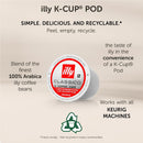 illy K-Cup Coffee Pods, Classico Medium Roast, 100% Arabica, 10 Ct, 6 Pack