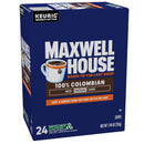 (4 pack) Maxwell House 100% Colombian Medium Roast K-Cup® Coffee Pods, 24 Count Box
