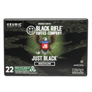 (4 pack) Black Rifle Coffee Company Just Black Keurig K-Cup Pods, Medium Roast, 22 Ct
