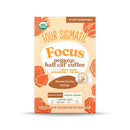 Four Sigmatic Focus Organic Half Caf Coffee Pods, 10 Count, Medium Roast Arabica with Lion's Mane Mushroom, Half Caffeine K-Cup Compatible Pods for Mental Focus & Smooth Energy