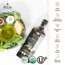 Atlas 3 LT Organic Cold Press Extra Virgin Olive Oil with Polyphenol Rich from Morocco | Newly Harvested Unprocessed from One Single Family Farm | Moroccan EVOO Trusted by Michelin Star Chefs