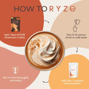 RYZE SUPERFOODS RYZE n Shine Bundle, USDA Organic Mushroom Medium Roast Coffee + Probiotic Coffee Creamer with 6 Adaptogenic Mushrooms for Better Energy, Focus, Digestion, Immunity, 30 + 30 Servings
