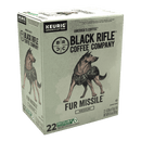 (4 pack) Black Rifle Coffee Company Fur Missile K-Cup Pods, Medium Roast, 22 Ct