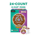 The Original Donut Shop, Duos White Chocolate + Vanilla Medium Roast K-Cup Coffee Pods, 24 Count