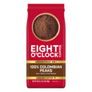 (4 pack) Eight O'Clock Coffee Medium Roast Ground 100% Colombian Peaks Coffee 30 oz