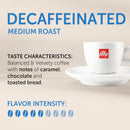 illy Decaf Ground Coffee, Classico Medium Roast, 100% Arabica, 8.8 oz