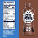 Core Power Protein Shake, Chocolate, 26g Bottle, 14oz, 12 Pack
