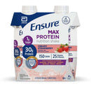 (3 pack) Ensure Max Protein Shake, 30g Protein, Creamy Strawberry, 11 fl oz, 4 Pack