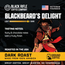 (6 pack) Black Rifle Coffee Company Blackbeard's Delight, Dark Roast, Ground Coffee, 12 oz