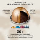 Nespresso Capsules Vertuo, Double Espresso Chiaro, Medium Roast Espresso Coffee, 30 - Count Coffee pods
