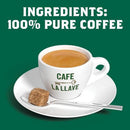 (4 pack) Cafe La Llave Dark Roast Ground Espresso Coffee, 10 oz Brick, Cuban-Style Blend