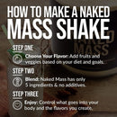 NAKED Chocolate Mass Gainer - All Natural Weight Gainer Protein Powder - 8lb Bulk, GMO Free, Gluten Free & Soy Free. No Artificial Ingredients - 1,360 Calories