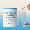 Vital Proteins Advanced Collagen Peptides Plus Creatine Monohydrate Powder, Supports Exercise Performance & Recovery, Unflavored, 10.1 oz