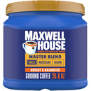 (6 pack) Maxwell House Master Blend Mild Roast Ground Coffee, 26.8 oz Canister